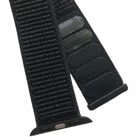 5/$20 NEW BLACK Nylon Sport Loop Band Apple Watch 38/40/41mm - Picture 4 of 9